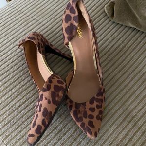 Faux Leopard high heels